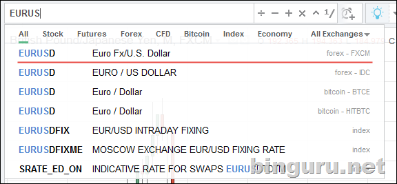 tradingview выбрать валюту